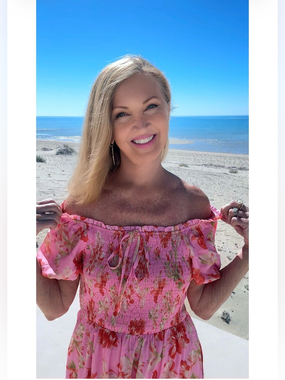 NWT Pink Floral Puff-Sleeve Dres-S - Picture 12 of 17